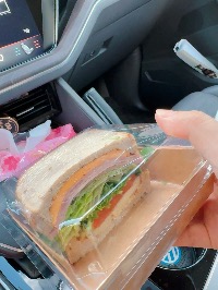 통밀 식빵, 상추, 토마토