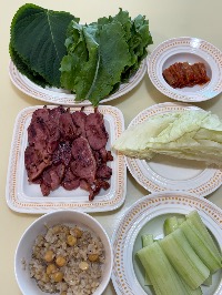 산모가 올린 식단 사진
