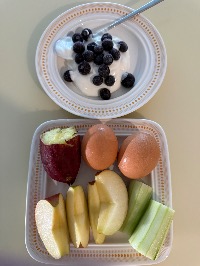 산모가 올린 식단 사진
