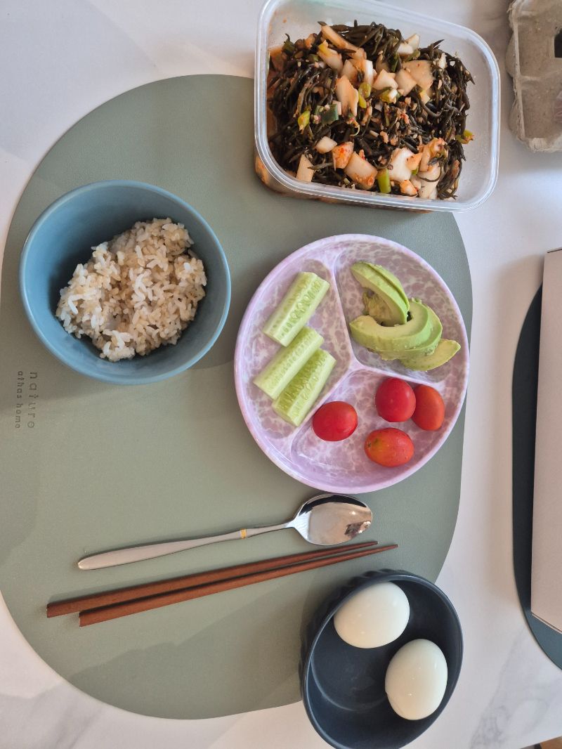 아침 식단 사진