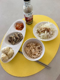현미밥, 닭양쌈, 톳두부랑땡