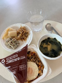 그레인보우 스낵팩, 전복미역국, 숙주볶음