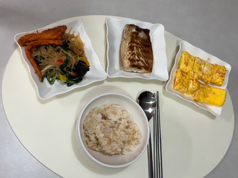 저녁 식단 사진