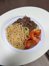 소고기 구이, 스파게티면, 냉파스타 드레싱