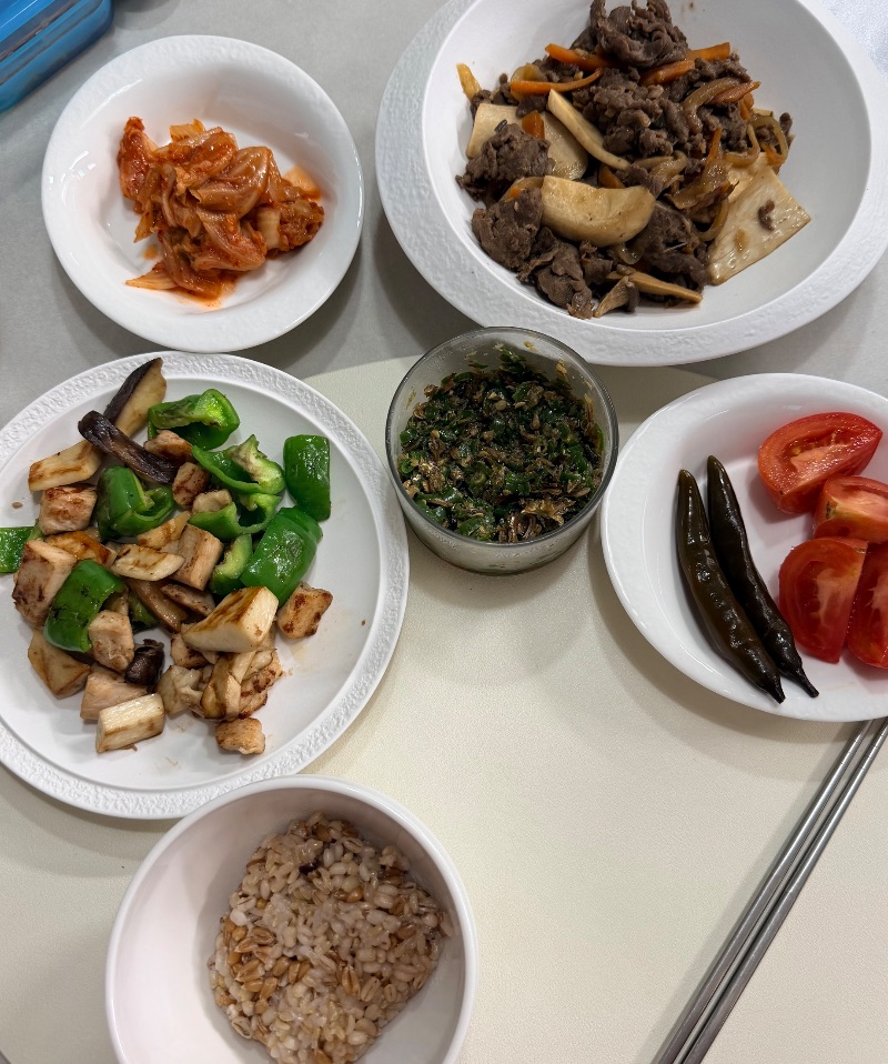아침 식단 사진