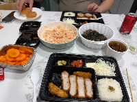 돈까스, 흰쌀밥, 판모밀