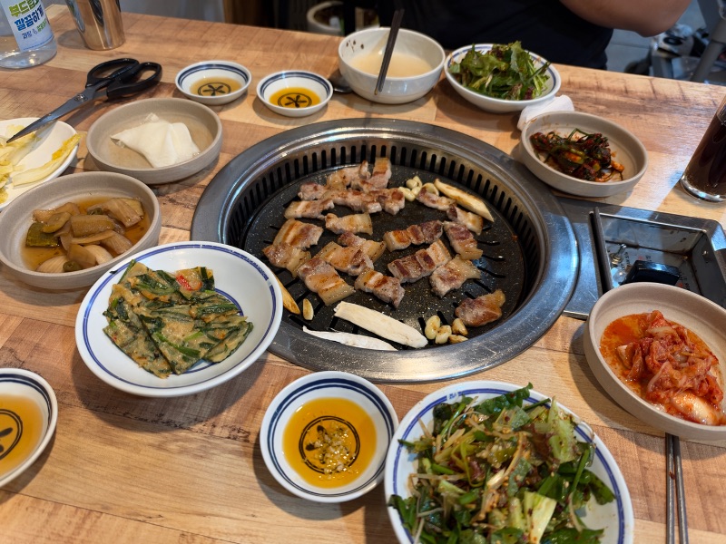 저녁 식단 사진