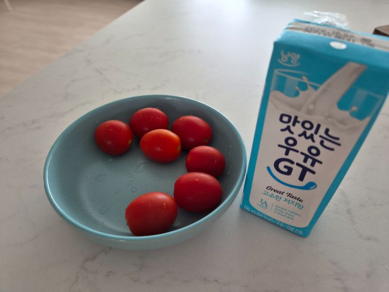아침 식단 사진