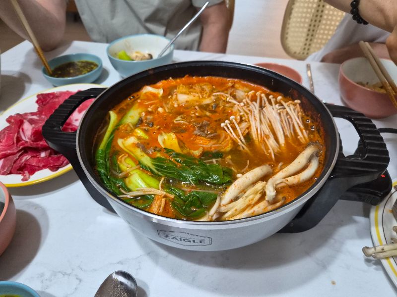 저녁 식단 사진