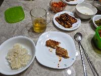 흰밥, 갈치조림, 두부조림