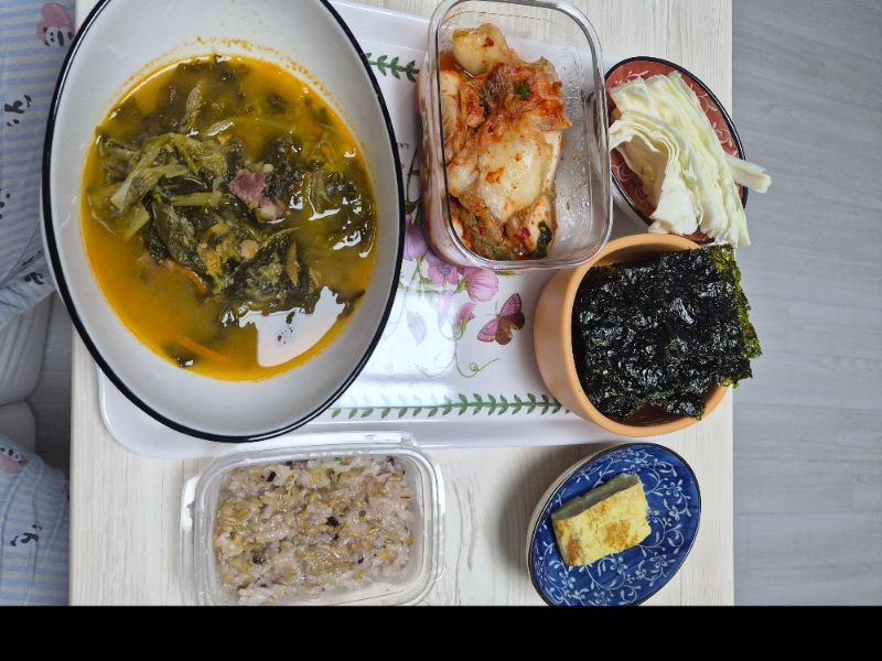 아침 식단 사진