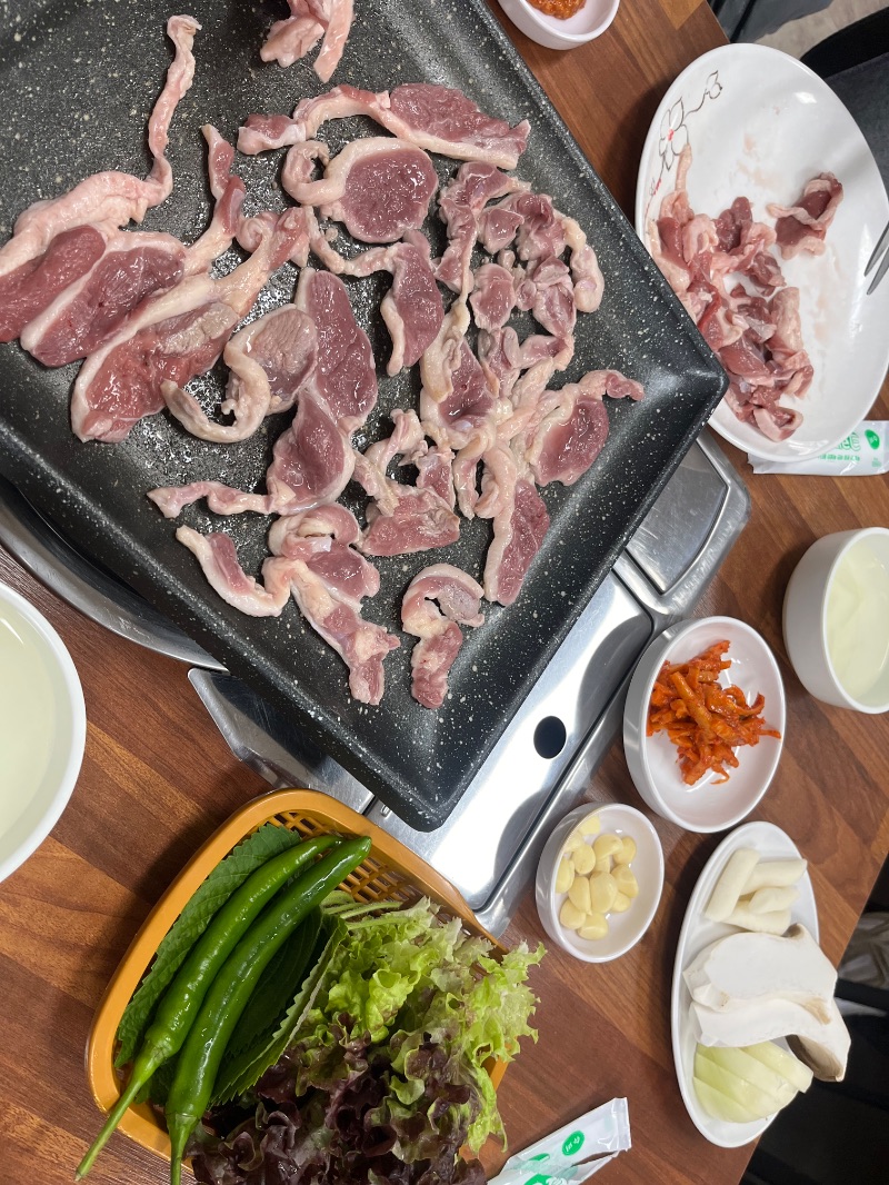 산모가 올린 식단 사진
