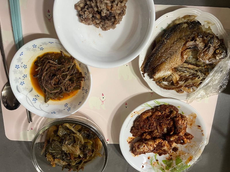 아침 식단 사진