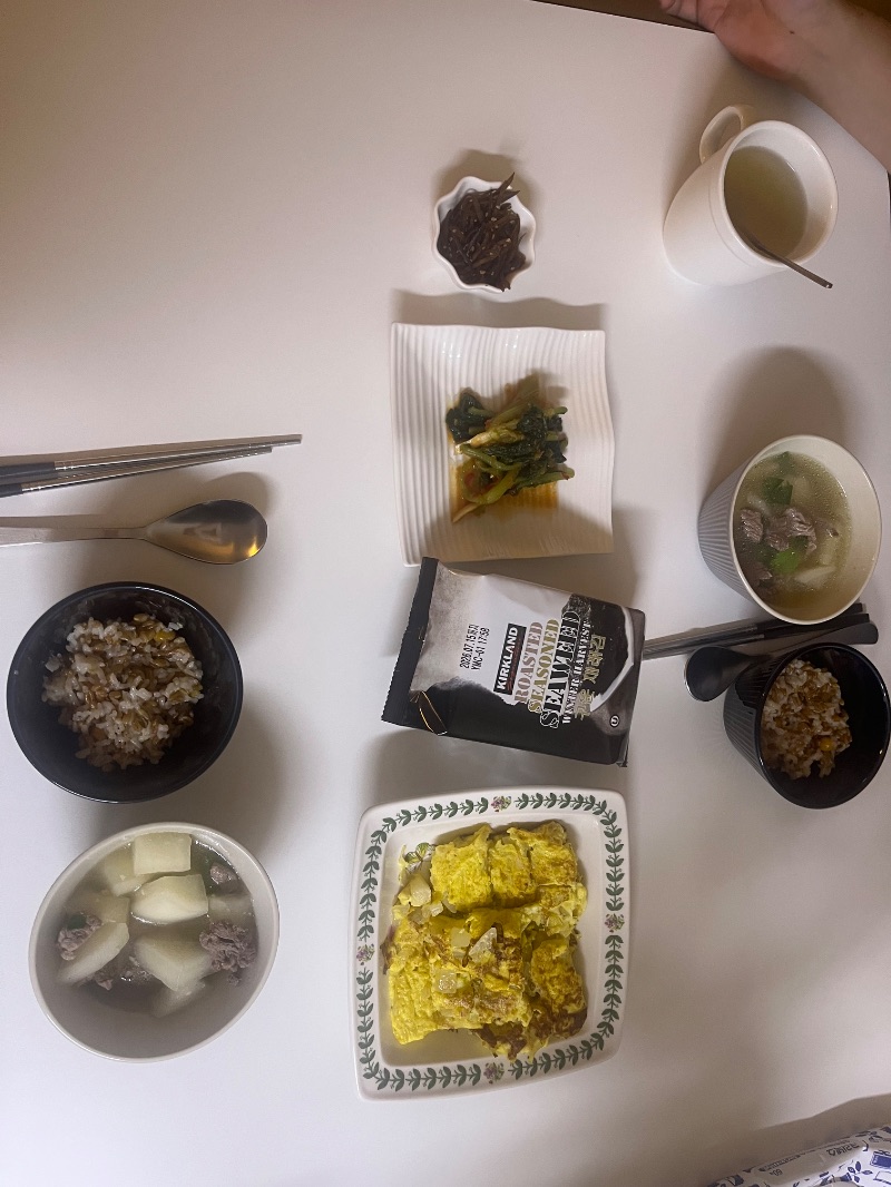 저녁 식단 사진
