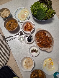 산모가 올린 식단 사진