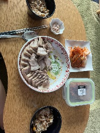 산모가 올린 식단 사진