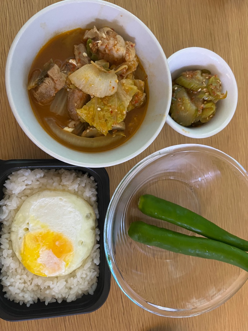 저녁 식단 사진