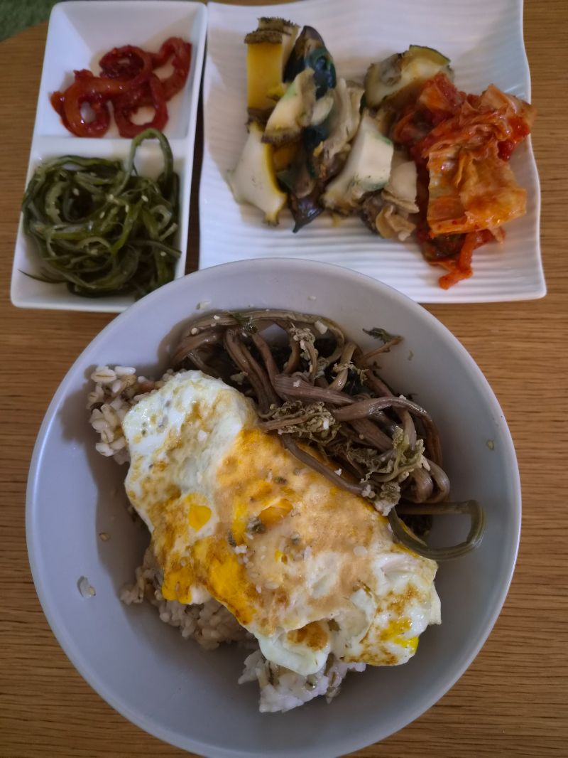 저녁 식단 사진