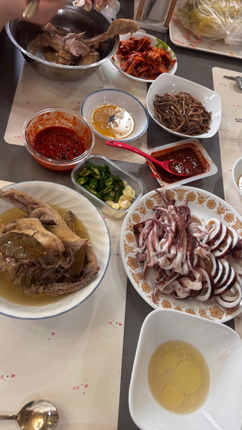 점심 식단 사진