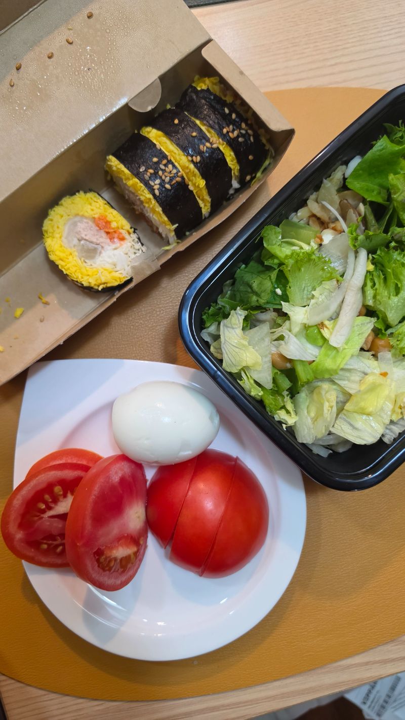 저녁 식단 사진