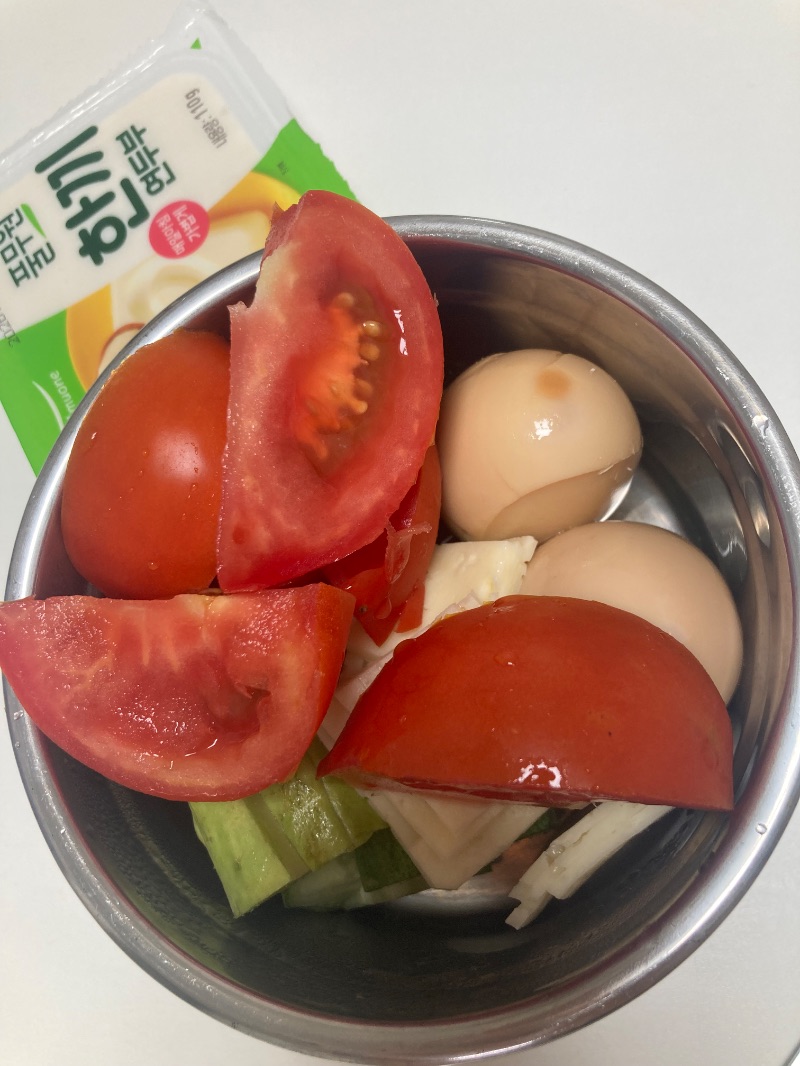 저녁 식단 사진