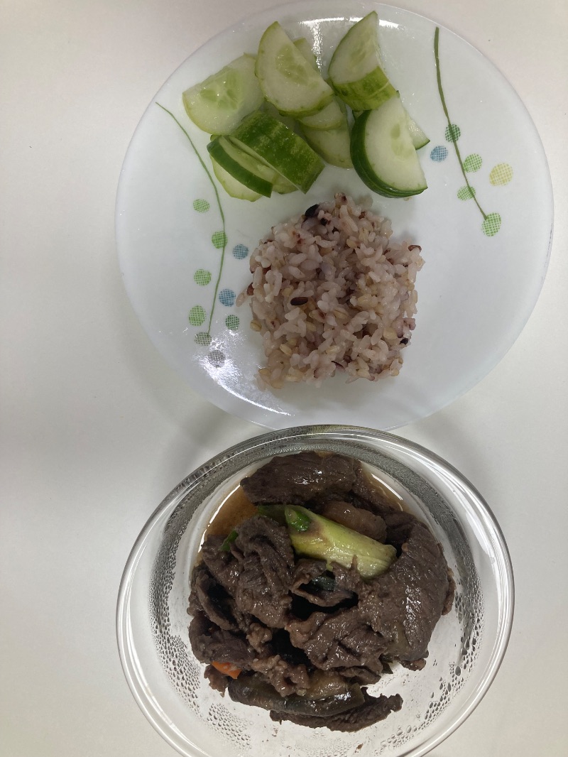 저녁 식단 사진