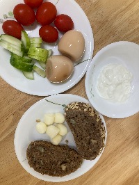 산모가 올린 식단 사진