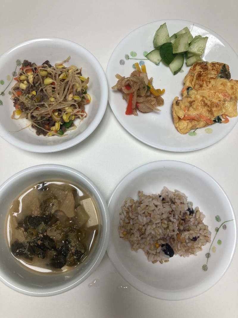 저녁 식단 사진