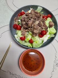 양상추, 오이, 방울토마토