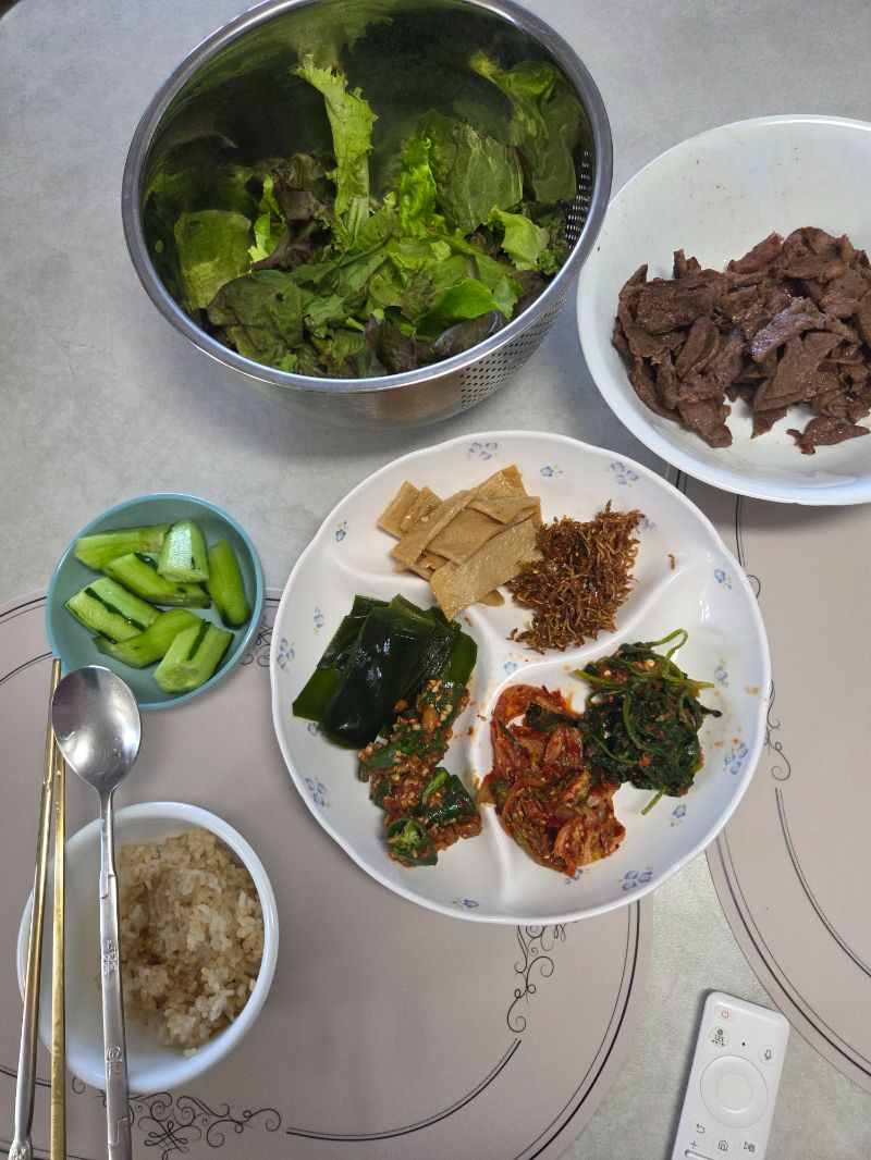 점심 식단 사진