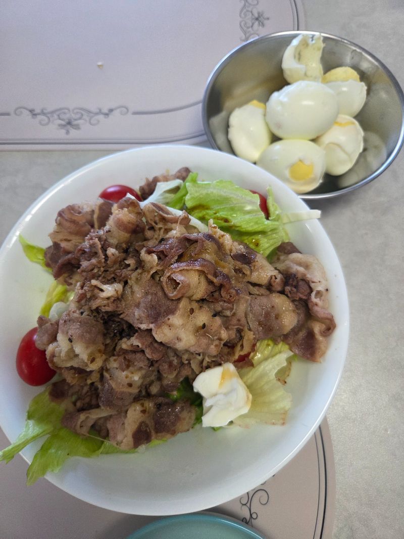 아침 식단 사진