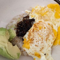 현미밥, 아보카도, 명란김자반