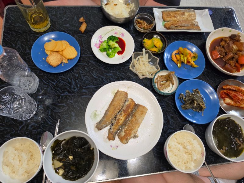 저녁 식단 사진