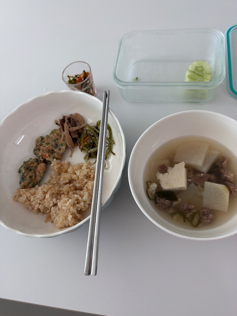 아침 식단 사진