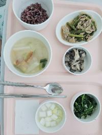 산모가 실제로 먹고 기록한 식판