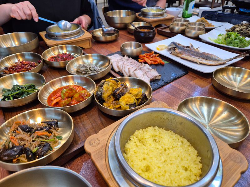 저녁 식단 사진