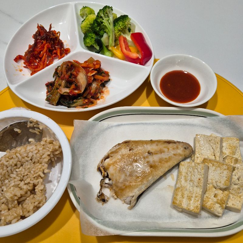 저녁 식단 사진