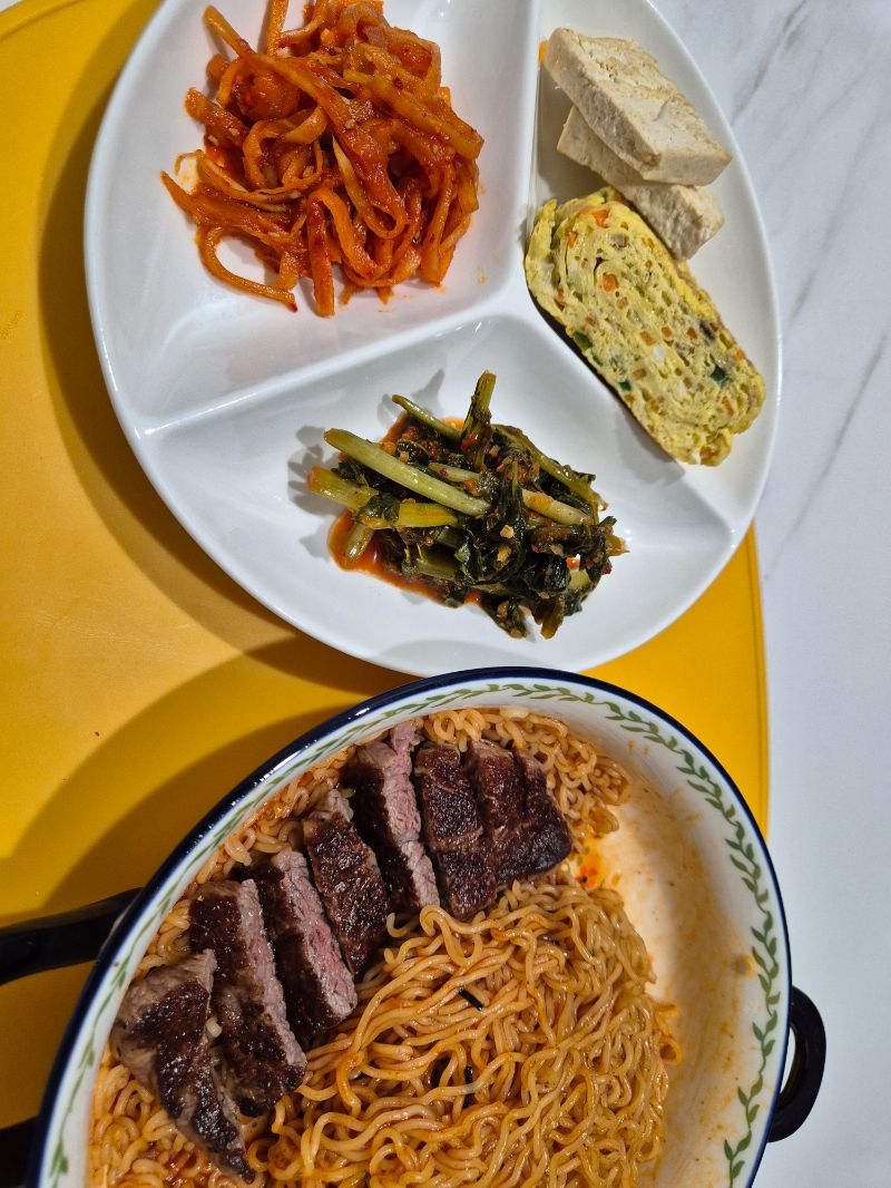 저녁 식단 사진