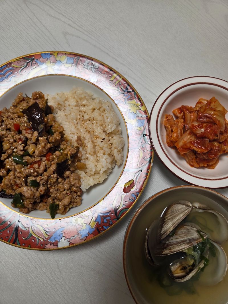 저녁 식단 사진