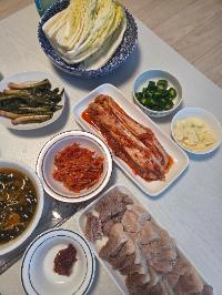 산모가 올린 식단 사진