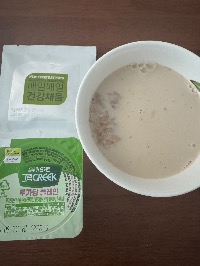 오트밀, 저지방 우유, 혼합견과류