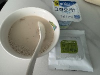 오트밀, 그릭요거트 무가당 플레인, 혼합견과