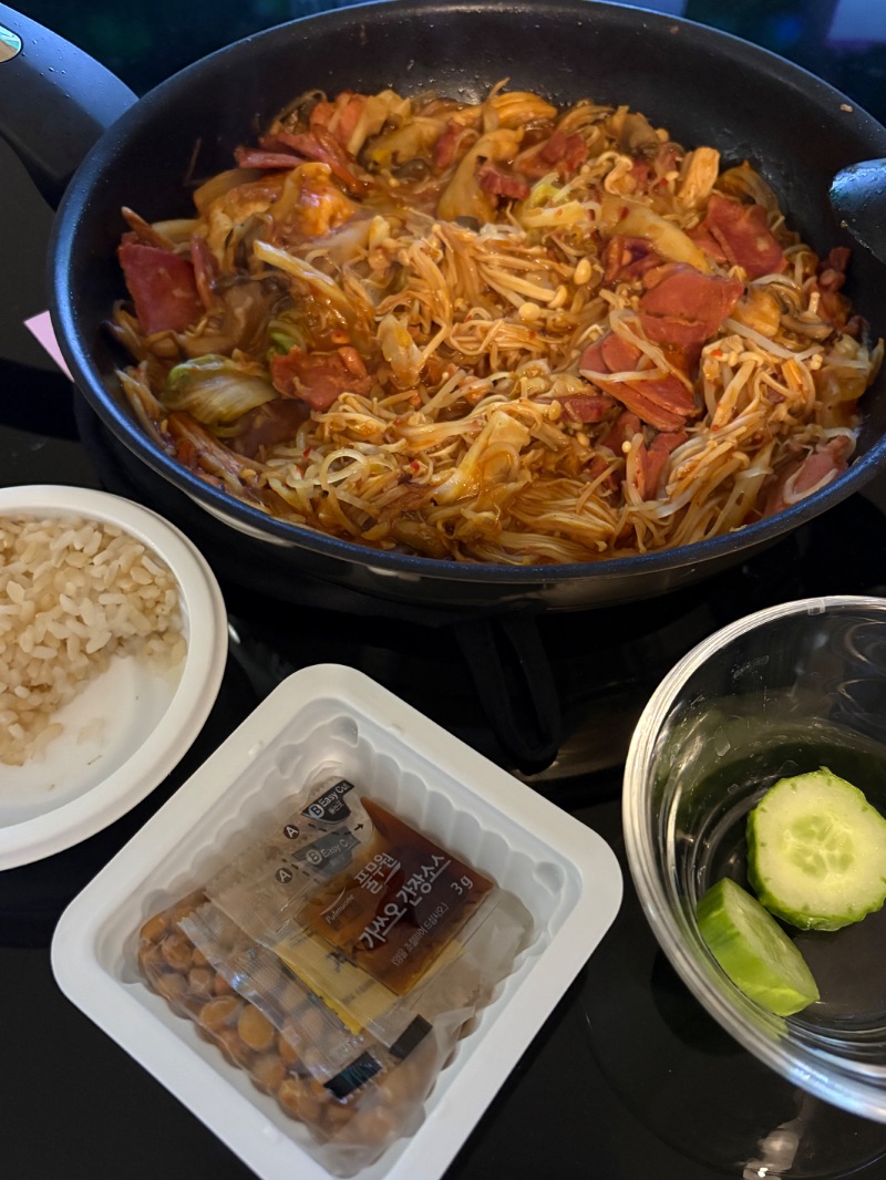 저녁 식단 사진