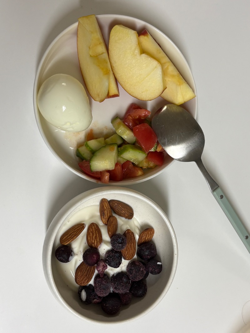 아침 식단 사진