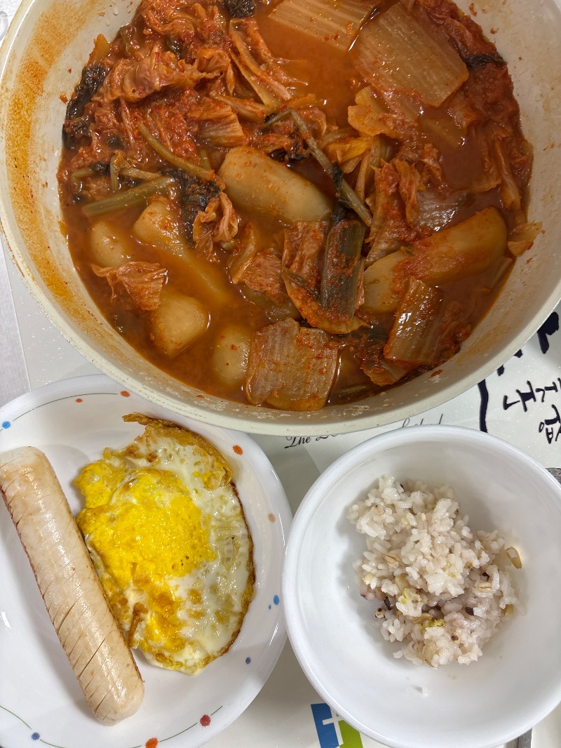 아침 식단 사진