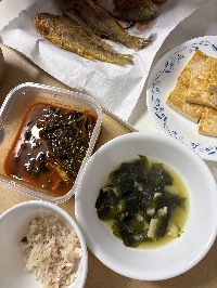 잡곡밥, 감자미역국, 열무김치