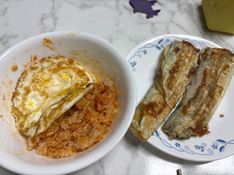 저녁 식단 사진