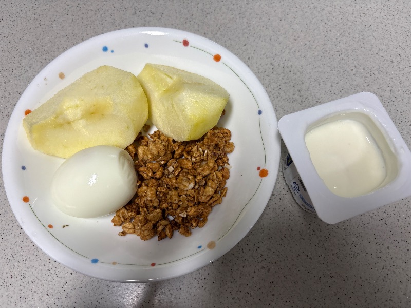 아침 식단 사진