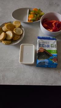 잡곡밥, 풀무원 두부봉, 파프리카