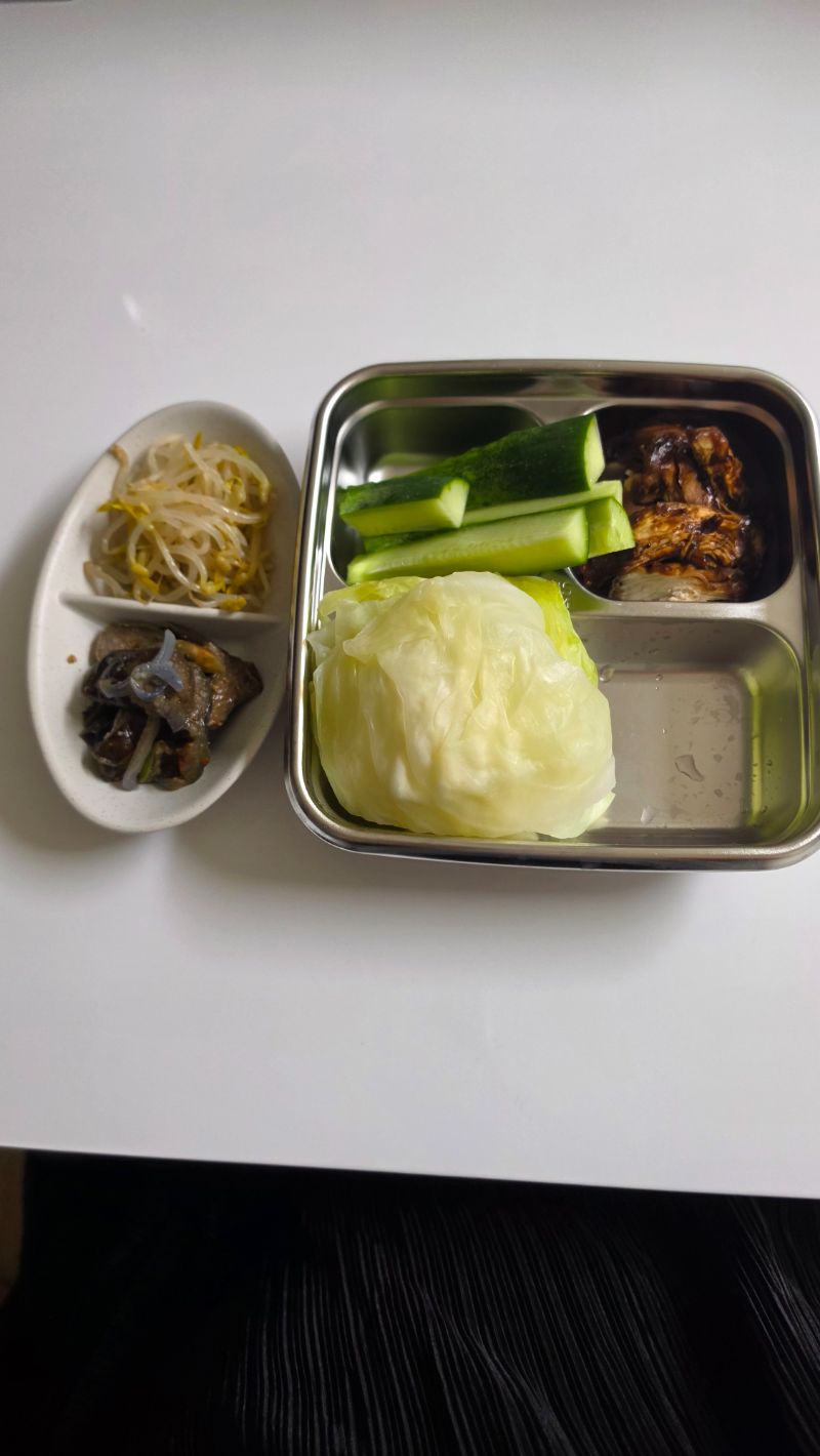 저녁 식단 사진